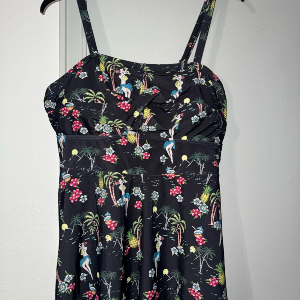 SHEIN Black Floral Bikini